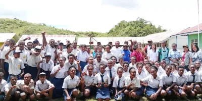 SAAT KUNJUNGAN ROMBONGAN DINAS PENDIDIKAN PEMUDA DAN OLAHRAGA KABUPATEN DOGIYAI TAHUN 2023-2024